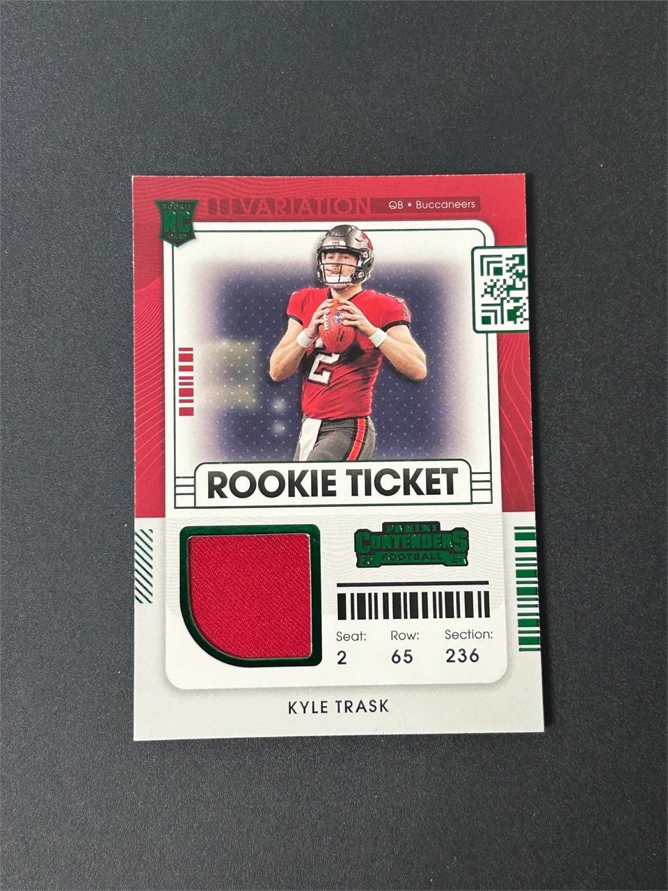 2021 Contenders Kyle Trask Jersey RC Variation