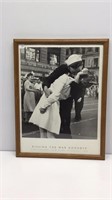 Kissing the War Good-Bye, framed poster.