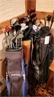 Vintage Golf Club Lot with 4 bags full