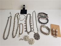 Assortment of Silver Clad jewelry