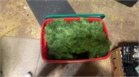 Christmas tree in tote