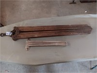 Antique wall wood drying & towel rack