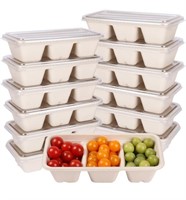 Disposable Meal Prep Bowls 50 PACK - 35 oz