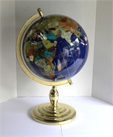 Gemstone World Globe 23"T 15"W
