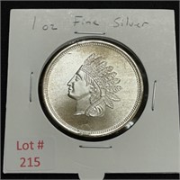 1oz Fine Silver Round