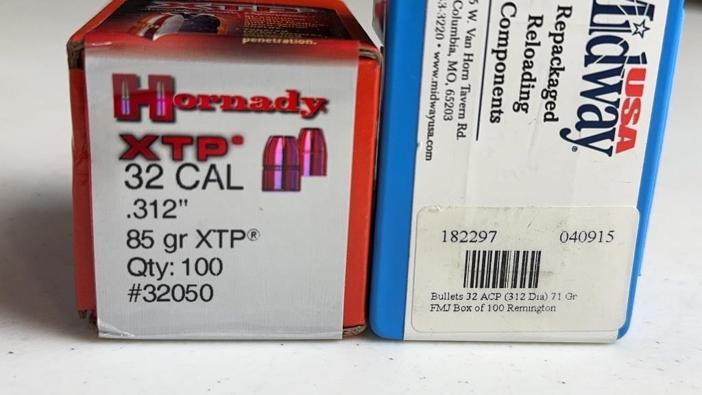 200 32 Cal .312 Factory Sealed Bullets