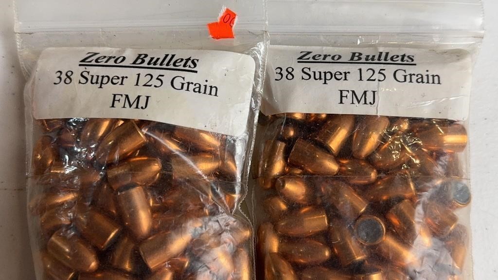 200 .38 125 gr Zero Bullets