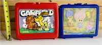Vintage Plastic Garfield & Treasure Trolls