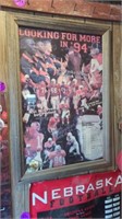 1994 NEBRASKA FOOTBALL SCHEDULE POSTER AND A 2001