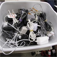 BOX OF ASST POWER CORDS