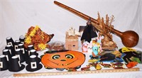 LOT - FALL DECORATIONS - GOURD, ETC.