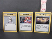 3-1999-2000 POKEMON TRAINER CARDS