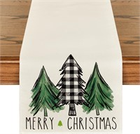 SEALED- Buffalo Plaid Christmas Trees runner