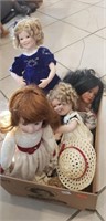 Box Lot Of Assorted Dolls