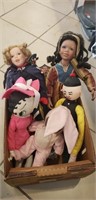 Box Lot Of Assorted Dolls