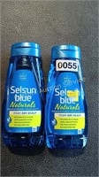 2 BOTTLES OF SELSUN BLUE ITCHY DRY SCALP