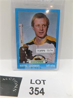 1974 TOPPS WAYNE CASHMAN HOCKEY CARD