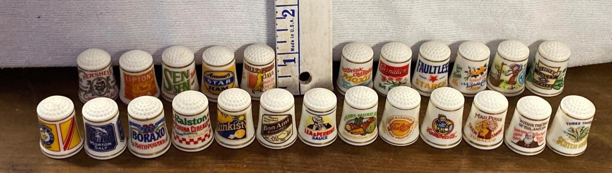 Ceramic Advertising Thimbles