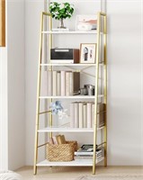 Yusong Bookshelf, Ladder Shelf 5-Tier Bookcase