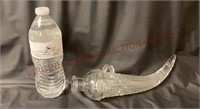 EAPG Horn of Plenty Carriage Vase / Glass Bottle