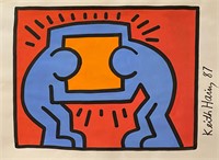 Keith Haring Mixed Media on Paper Pop Art