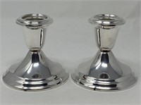 Gorham Sterling Silver Weighted Candle Holders
