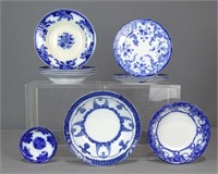 19th c. Flowblue China