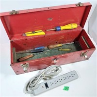 Tool box & contents (20"x7"x7"D)