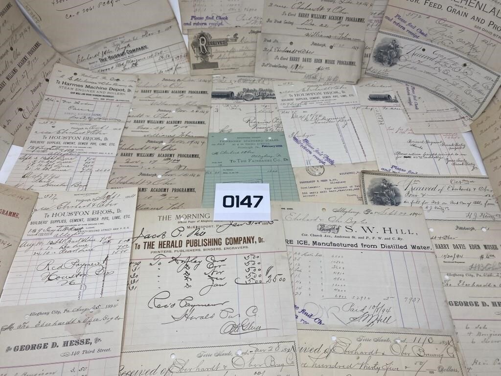 Old letterhead/invoice collection