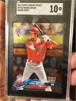 2018 Shohei Ohtani chrome RC SGC 10