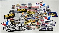 Large Lot Of Racing Decals / Stickers & More