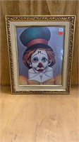 Framed Clown Portrait
