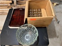Decorative Glassware & Serving Tray