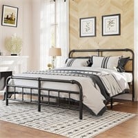Cal King Bed Frame 14-Inch  3500lbs  No Noise