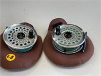 2 NEVER USED FLY FISHING REELS 1 FROM JAPAN