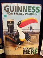 Two Metal Vintage Style Guinness Advertisements