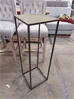 Tall square metal stand