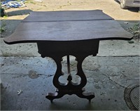 Vintage wood card table