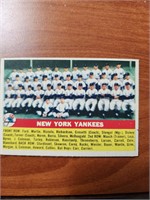 1956 NY Yankees Team Photo Card Topps #251