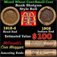 Small Cent Mixed Roll Orig Brandt McDonalds Wrappe