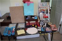 Office supplies, frames, cards, bags