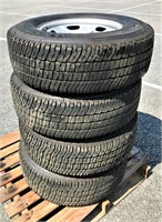 (4x) LT245/75R17 Michelin Tires on Rims