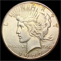 1927 Silver Peace Dollar CHOICE AU