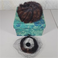 Vintage Women's Fur Hats & Box