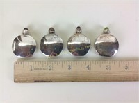 4 Mexican Sterling Snuff Bottles