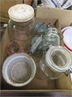 BOX - VINTAGE JARS AND MORE