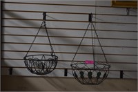 Two-Hanging Basket Planters