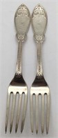 2 Tiffany & Co Sterling Silver Forks