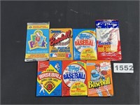 Unopened Baseball Card Packs