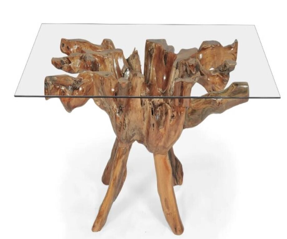 Otto Root Teak Dining Table  RD10 weight 142LB *